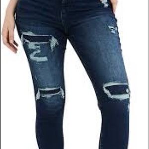 Faux hole curvy AE jeans